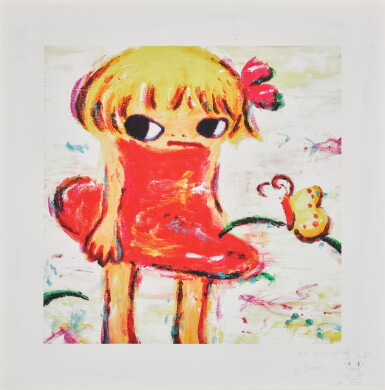 View full screen - View 1 of Lot 3. Girl in Red Dress.