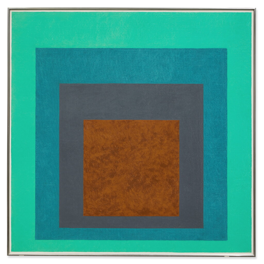 View full screen - View 1 of Lot 119. Homage to the Square in Green Frames.