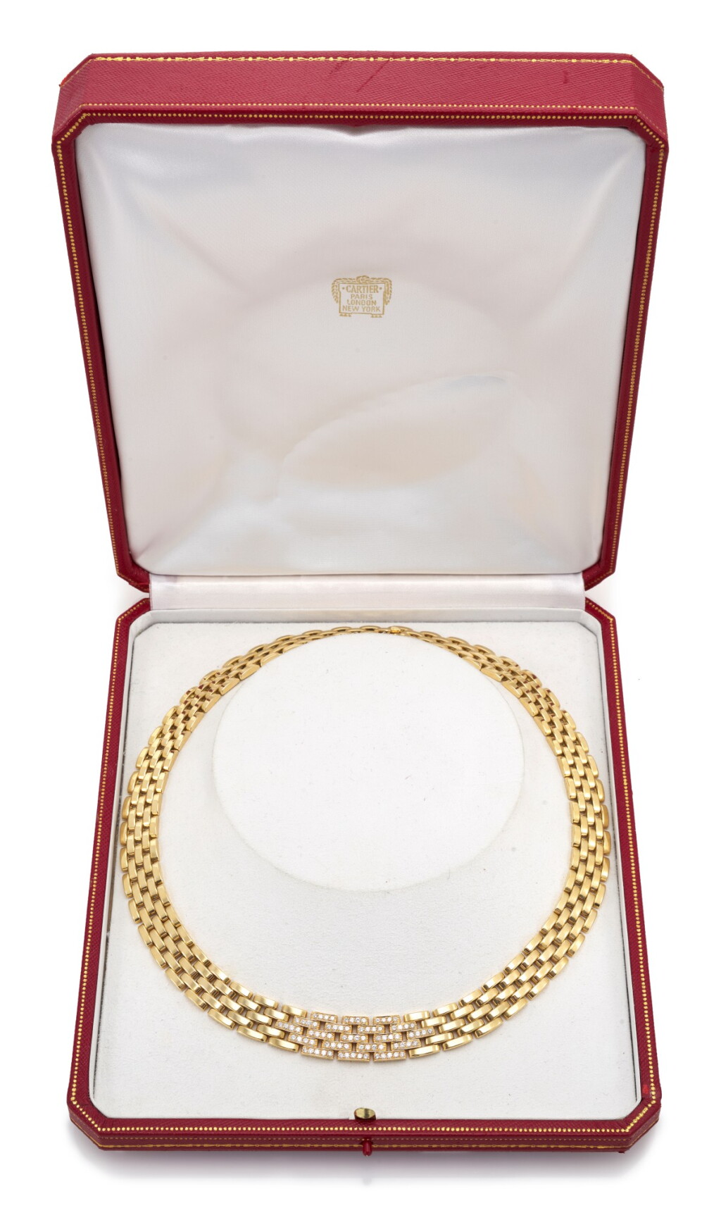 View full screen - View 1 of Lot 56. 'PANTHÈRE' DIAMOND NECKLACE (COLLANA 'PANTHÈRE' CON DIAMANTI) | CARTIER.