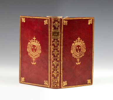 View full screen - View 1 of Lot 29. Les ruses du braconage. Paris, 1771. In-12. Maroquin rouge, aux armes du duc de Penthièvre..