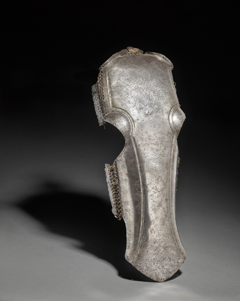 View full screen - View 1 of Lot 241. A Safavid or Ottoman steel chanfron, Persia or Turkey, first half 16th Century.