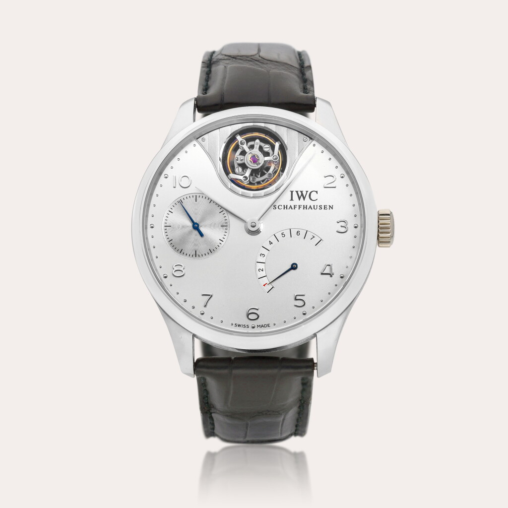 View full screen - View 1 of Lot 2167. Portugieser, Reference IW5042-04 | A limited edition platinum tourbillion wristwatch with 7 day power reserve indication, Circa 2004.