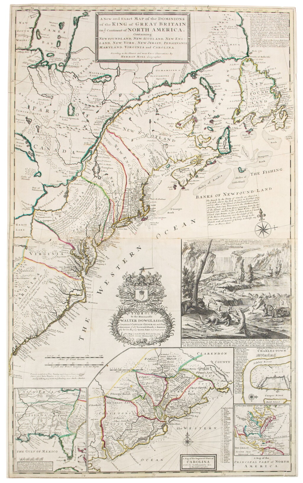 View full screen - View 1 of Lot 35. Moll, Herman | The famed "Beaver Map".