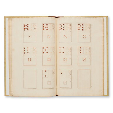 View full screen - View 1 of Lot 386. Playing Cards; Thomas Foubert — A bound copy of "The Litterary Cards...".