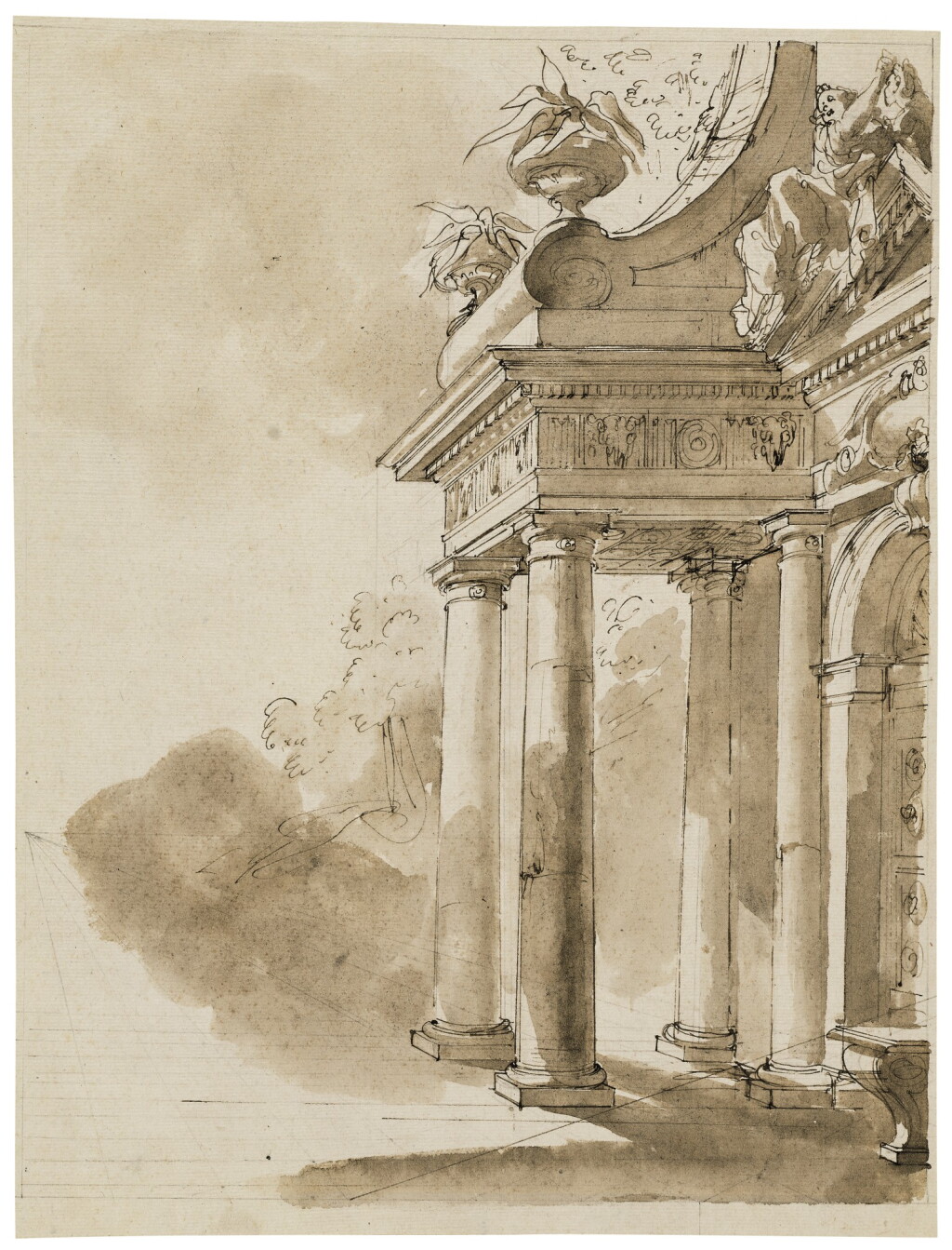 View full screen - View 1 of Lot 246. Architectural Study.