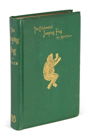 View full screen - View 1 of Lot 25. Clemens, Samuel Langhorne | A fine copy of Mark Twain's first book.