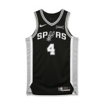 De’Aaron Fox San Antonio Spurs 2025-2026 NBA Game Worn Icon Edition Jersey | Matched to 2 Games | Season Debut