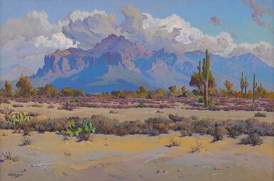 View full screen - View 1 of Lot 22. GUNNAR WIDFORSS | DESERT THUNDERCLOUD, LANDSCAPE.