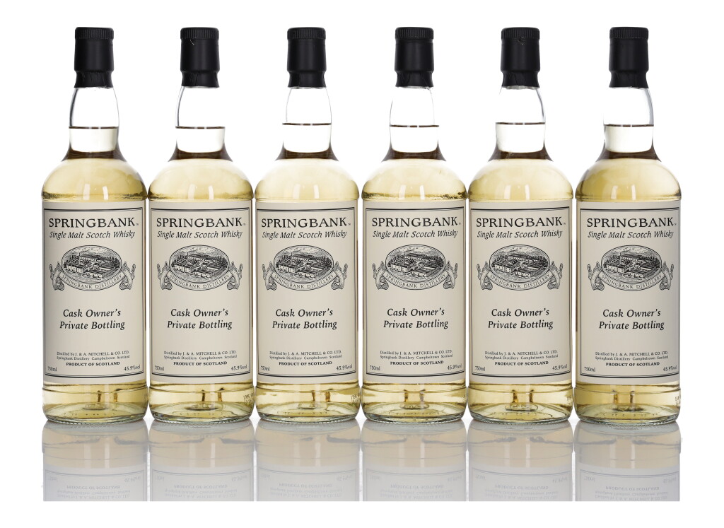 View full screen - View 1 of Lot 95. Springbank 29 Year Old Cask Owner’s Private Bottling 45.9 abv 1995 (6 Bottles 75cl).