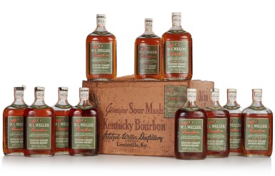 View full screen - View 1 of Lot 339. Old W.L. Weller 5 Year Old 93 Proof (22 Bottles Pint).