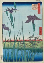 Utagawa Hiroshige (1797-1858) | Horikiri Iris Garden (Horikiri no hanashobu) | Edo period, 19th century