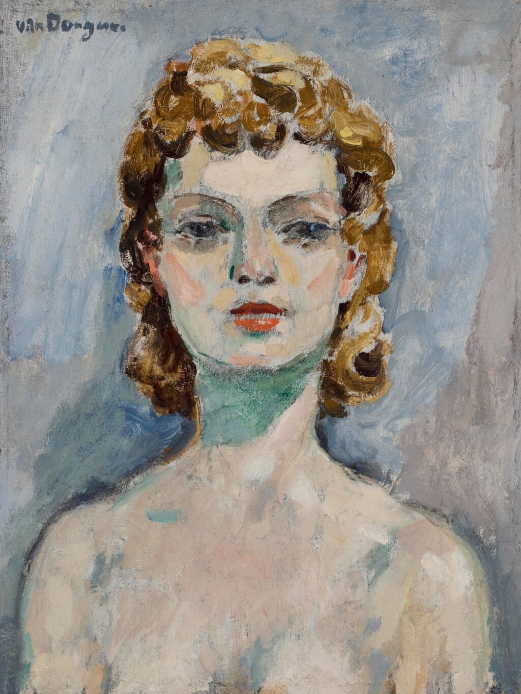 View full screen - View 1 of Lot 187. La Tenue or Portrait de Marie-Claire van Dongen or Buste de jeune femme.
