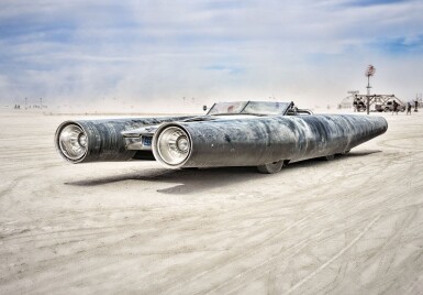 View full screen - View 1 of Lot 1. Rocket Car by David Best.