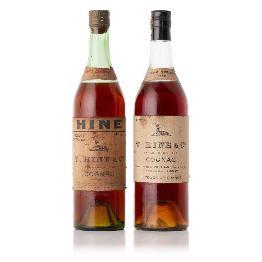 View full screen - View 1 of Lot 6632. Hine 1928 Vintage Cognac Mixed Lot 1928 (2 BT70).