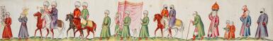 View full screen - View 1 of Lot 254. An Ottoman bridal procession, Circle of Lambert de Vos, Flemish School, 16th century.