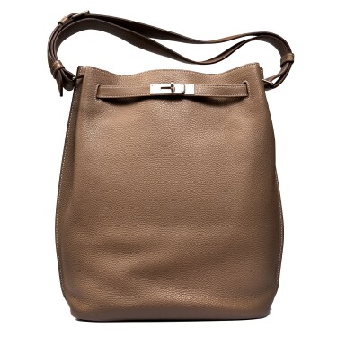 View full screen - View 1 of Lot 69. Etoupe Togo So Kelly 26 Palladium Hardware, 2010.