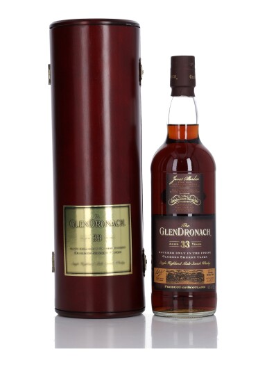 View full screen - View 1 of Lot 78. The Glendronach Oloroso Sherry Cask 33 Year Old 40.0 abv NV (1 Bottle 70cl).