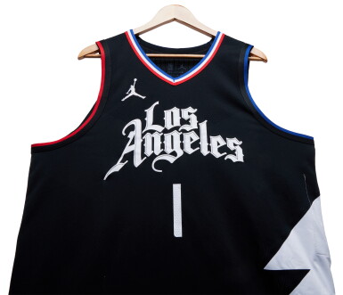 View full screen - View 1 of Lot 134. James Harden Los Angeles Clippers 2023-2024 Game Worn Statement Edition Jersey.