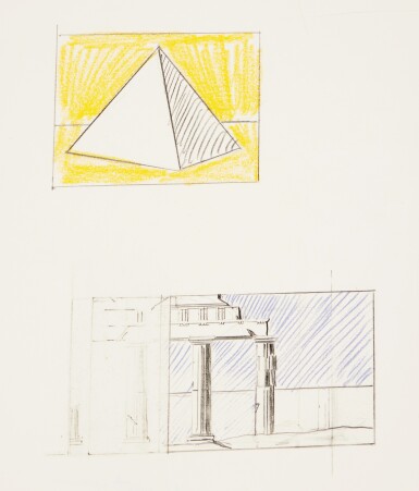View full screen - View 1 of Lot 15. Pyramid and Temple (Studies).