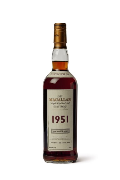 View full screen - View 1 of Lot 8. The Macallan, 1951, Over 49 Years Old.