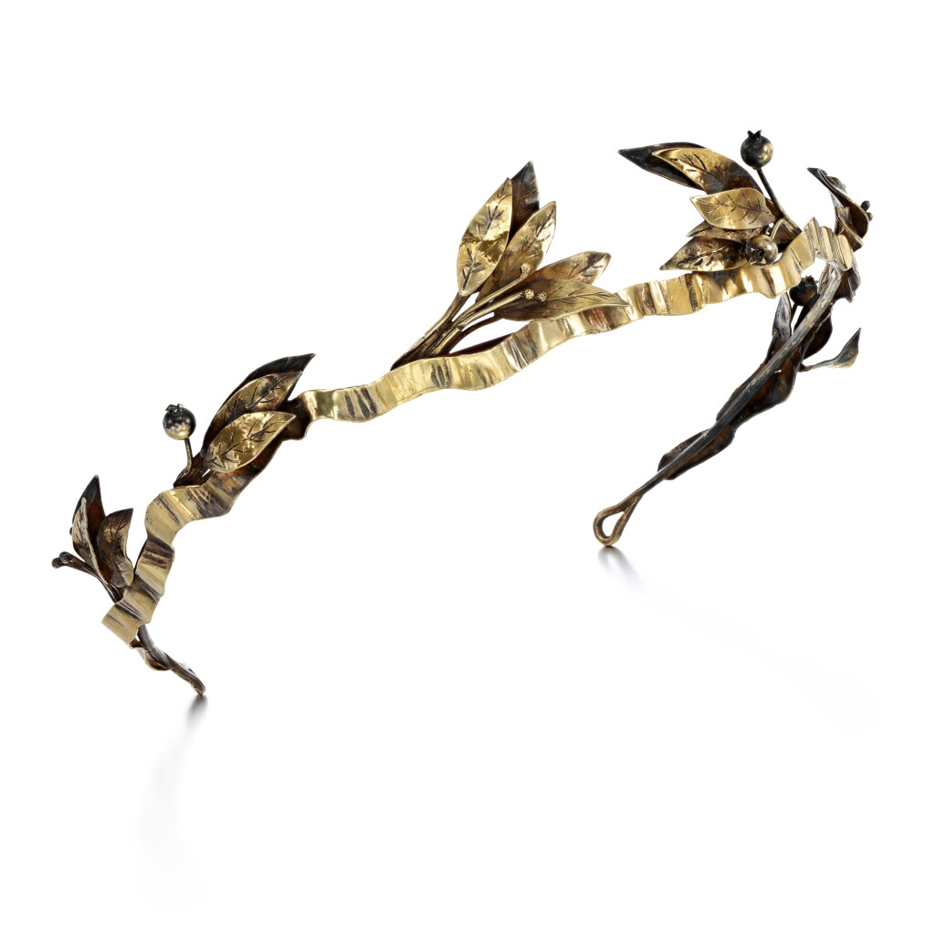 View full screen - View 1 of Lot 59. The Anglesey Laurel Leaf Tiara, 1912 .