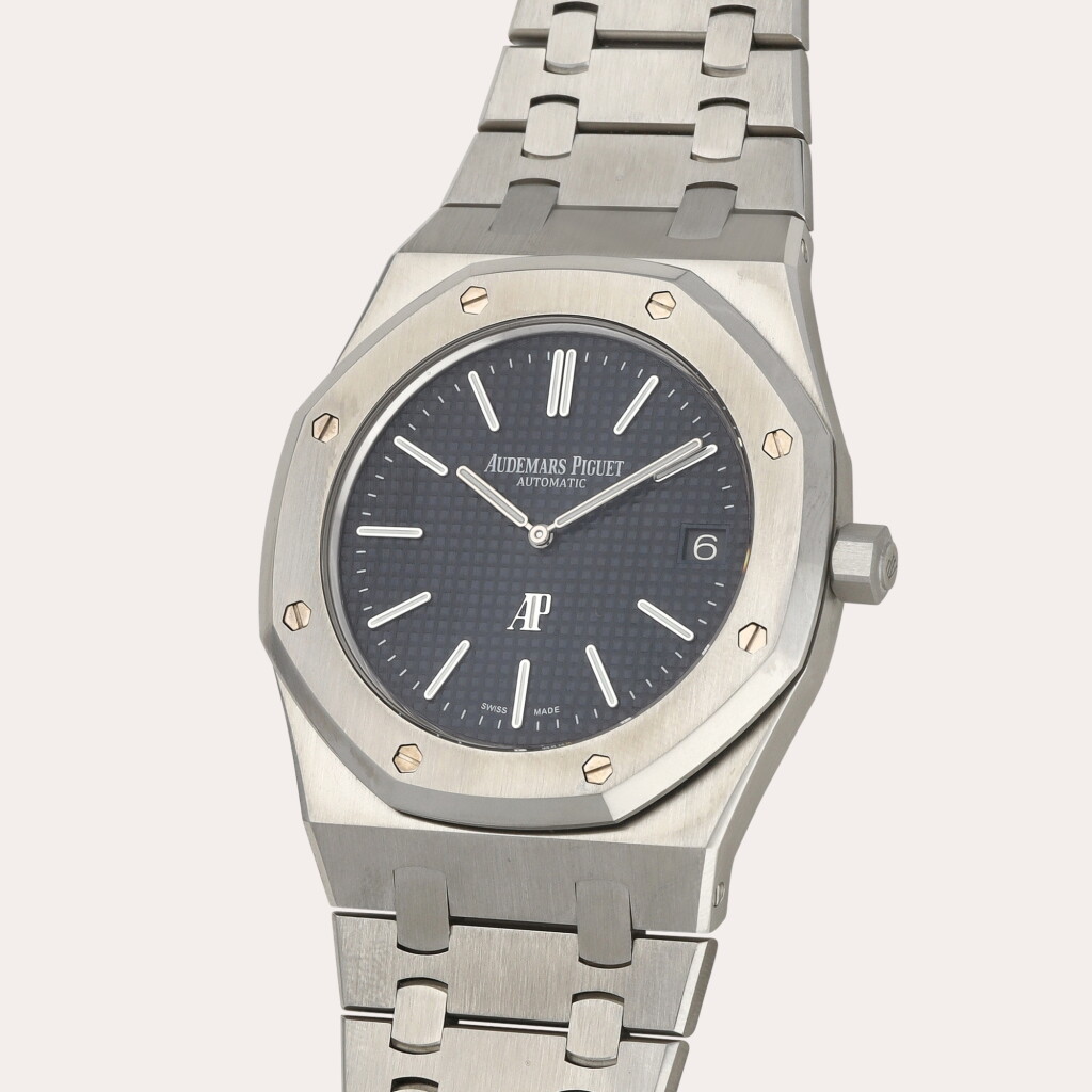 View full screen - View 1 of Lot 245. Royal Oak ‘Jumbo’ Extra-Thin, Reference 15202ST | A stainless steel wristwatch with date and bracelet | Circa 2016.