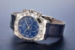 REFERENCE 116519 DAYTONA A RARE WHITE GOLD AUTOMATIC CHRONOGRAPH WRISTWATCH WITH SODALITE DIAL, CIRCA 2002