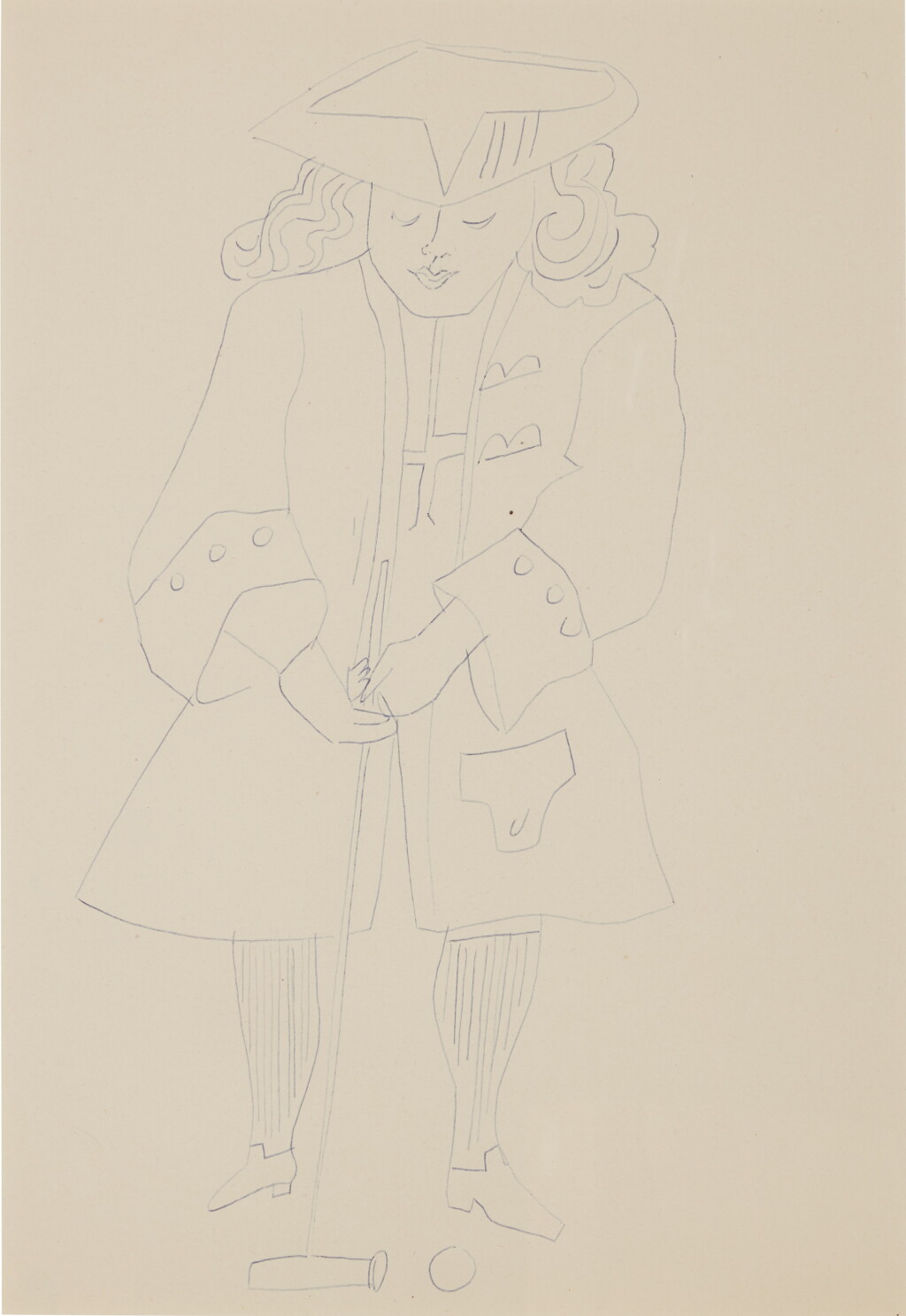 View full screen - View 1 of Lot 272. Croquet Player.