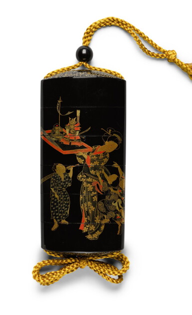 View full screen - View 1 of Lot 86. A FIVE-CASE INRO | MEIJI PERIOD, LATE 19TH CENTURY.