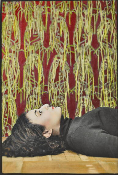 View full screen - View 1 of Lot 1086. Ghada with Canvas Behind, New York, 2002.