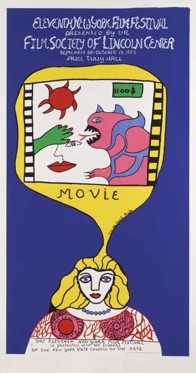 View full screen - View 1 of Lot 42. Eleventh New York Film Festival (1973) poster, US.