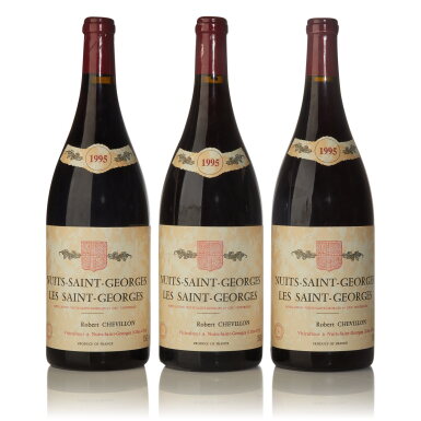 View full screen - View 1 of Lot 155. Nuits St. Georges, Les St. Georges 1995 Robert Chevillon (6 MAG).