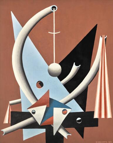 View full screen - View 1 of Lot 2. EDWARD WADSWORTH, A.R.A. | ABSTRACTIONS/KISSABLE.