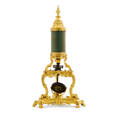 View full screen - View 1 of Lot 37. A Louis XV microscope, attributed to Claude-Siméon Passemant, the gilt-bronze probably by Jacques & Philippe Caffieri, Paris, circa 1745-1750.