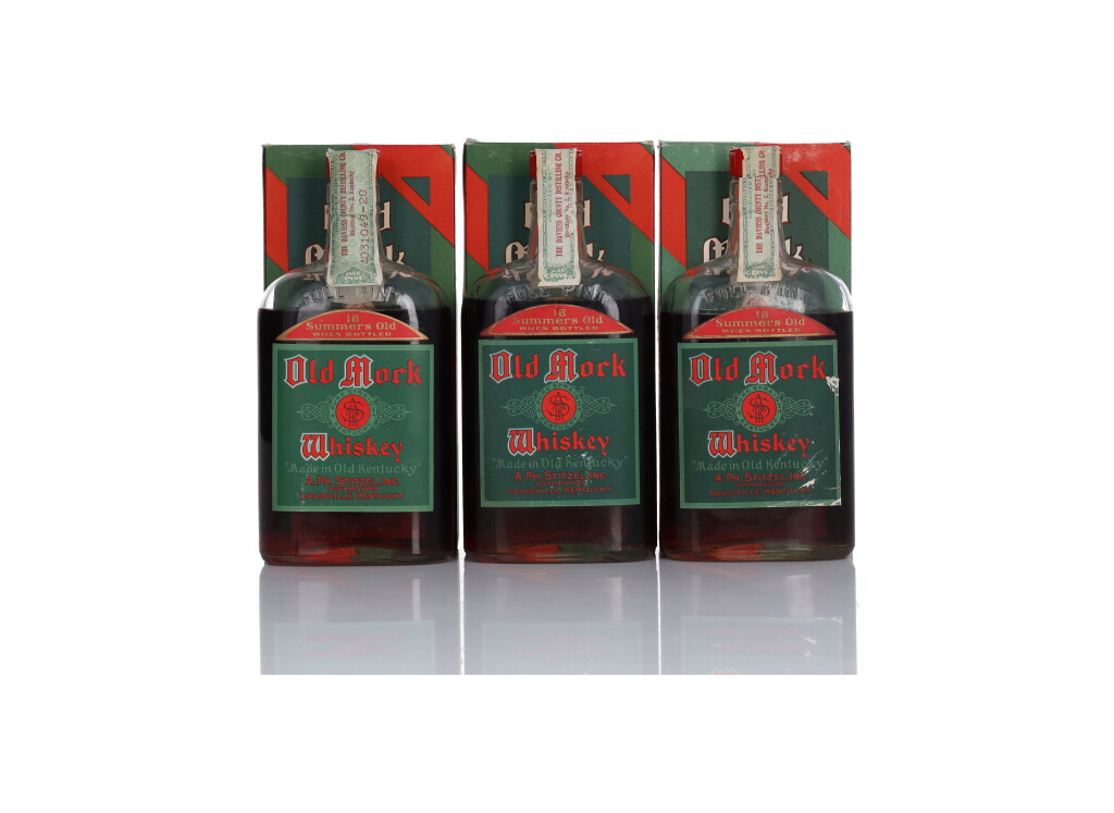 View full screen - View 1 of Lot 162. Old Mock 18 Year Old 100 Proof 1916 (3 Pints).