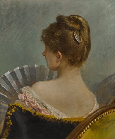 View full screen - View 1 of Lot 72. L'éventail blanc.