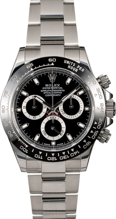 View full screen - View 1 of Lot 2. ROLEX | Daytona, Ref 116500LN A Stainless Steel Chronograph Wristwatch with Bracelet Circa 2018.