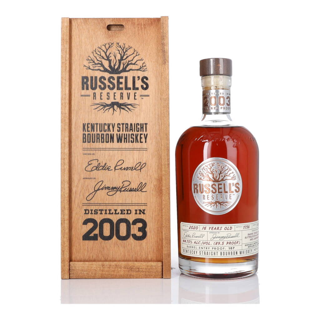 View full screen - View 1 of Lot 376. Russell's Reserve 16 Year Old Barrel Proof 107 Proof 2003 (1 BT 75cl).