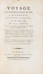 WHITE, J. Voyage à la Nouvelle Galles du sud. Paris, 1795. Traduction de Pougens. In-8 veau fauve de l'époque.