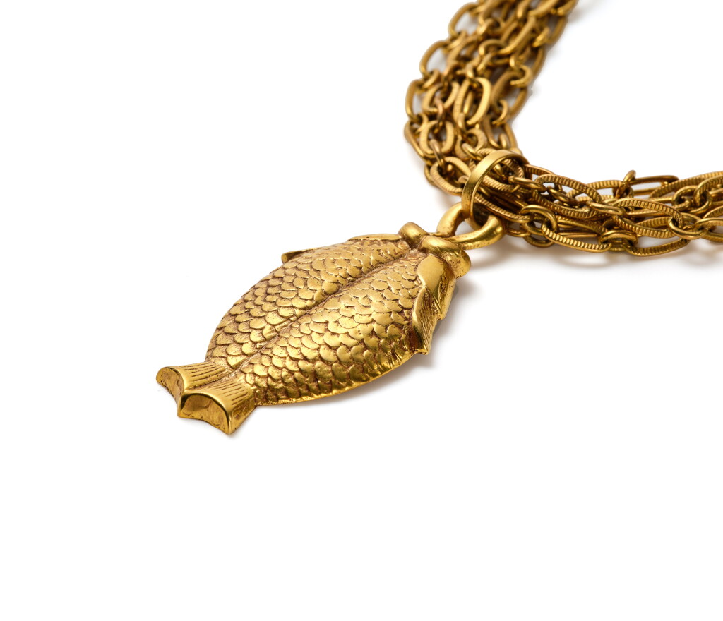 View full screen - View 1 of Lot 112. 'Poisson Jumeaux' (Twin Pisces) Necklace.