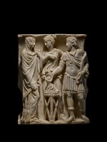 A Roman Marble Sarcophagus Fragment, circa 3rd Century A.D.