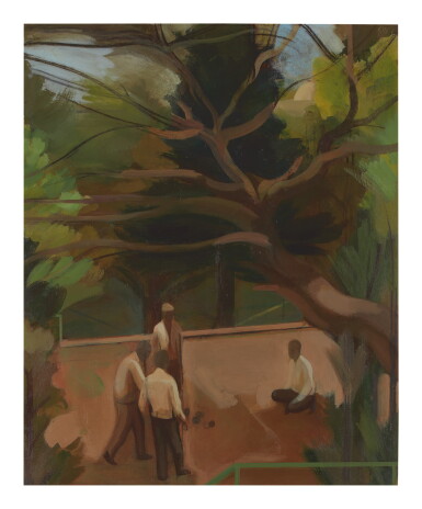 View full screen - View 1 of Lot 599. JAMES WEEKS | BOCCI PLAYERS (PARK PAINTING) (#79).