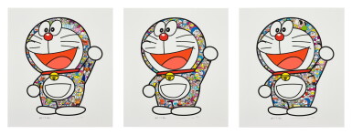 View full screen - View 1 of Lot 91. Doraemon: i. Here We Go! / ii. Hip Hip Hurrah! / iii. Thank you (Three Works) | 哆啦A夢:I. 開始了!/ II.萬萬歲!/ III.感謝(三件作品).