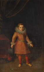 Portrait of a boy, said to be Juan Luis de la Cerda, 5th Duke of Medinaceli (1544-94), full-length, holding a hat in his right hand