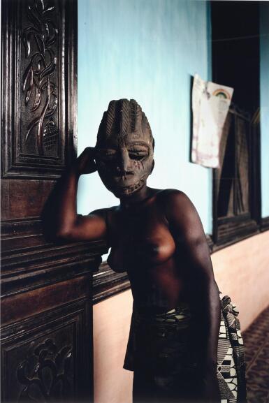 View full screen - View 1 of Lot 38. LEONCE RAPHAEL AGBODJELOU | UNTITLED, DESMOISELLES DE PORTO-NOVO SERIES, 2012.