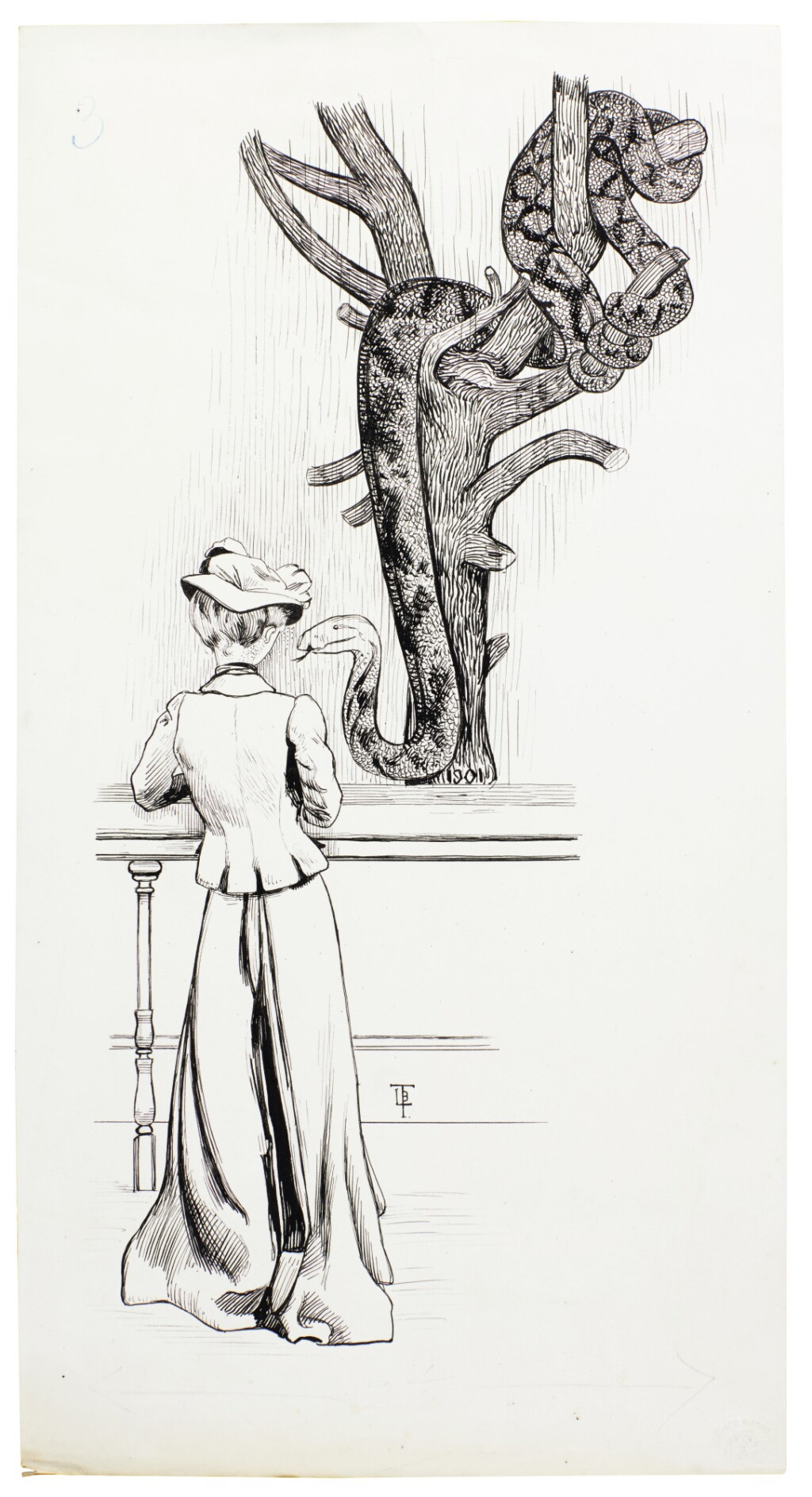 View full screen - View 1 of Lot 254. THOMPSON | Collection of original illustrations for Who's Who At the Zoo.