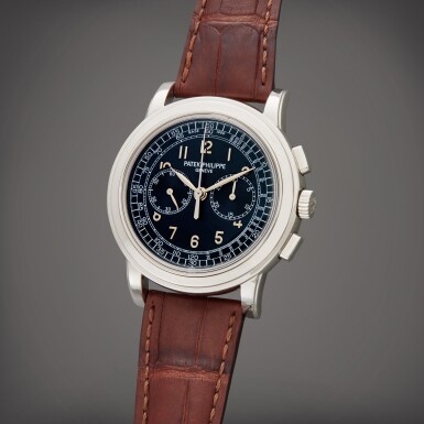 View full screen - View 1 of Lot 5. Reference 5070 | A platinum chronograph wristwatch, Circa 2009.