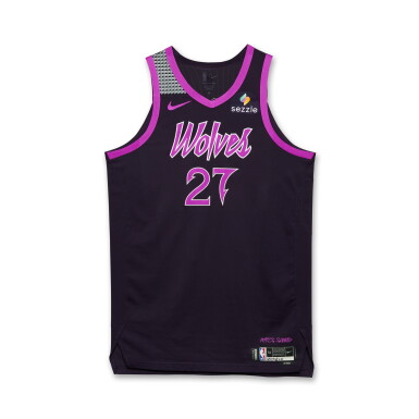 View full screen - View 1 of Lot 35. Rudy Gobert Minnesota Timberwolves 2025-2026 Game Worn City Edition Jersey | Matched to 3 Games | Double-Double.