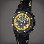 Royal Oak Offshore 'Bumblebee', Reference 26176FO.OO.D101CR.02 | A carbon and ceramic chronograph wristwatch with date | Circa 2010 | 愛彼 | Royal Oak Offshore 'Bumblebee' 型號26176FO.OO.D101CR.02 | 碳纖維及陶瓷計時腕錶備日期顯示,製作年份約2010