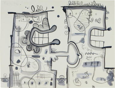View full screen - View 1 of Lot 41. Demons with Markings (Face to Back 2/16/96).